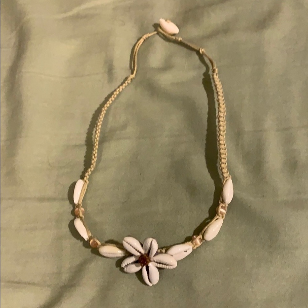 Shell and beaded necklace